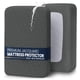thumbnail image 1 of Protector de colchón Utopia Bedding, tamaño completo, 17 pulgadas, impermeable, gris, 1 of 7