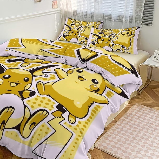 Pik_hu Print Bedding Set Pattern Duvet Cove Set3 Pieces Quilt Cover And Pillowcases for Women Men Teens