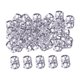 thumbnail image 4 of 100x Dreadlocks Beads Rings Accesorios Para El Cabello Para Mujeres Y Hombres Trenzado De Cabello Plata 8mmx9mm, 4 of 5