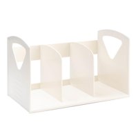 Magideal - Estantería Estantería De Escritorio Extensible Organizador De Almacenamiento Estante De Exhibición Organizador De Escritorio Para Suministros De Ofici