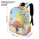 thumbnail image 3 of Sr. Magoo-theme Backpack, Campus style schoolbag Bookbag with Adjustable Shoulder Straps And Large Zip Compartment, Unisex Travel Bags.42x30x15cm, 3 of 6