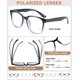 thumbnail image 4 of Gafas de lectura AEZUNI Oversize cuadradas 1.75 morado para mujer, 4 of 7
