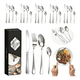 thumbnail image 1 of 24-Piece silverware set, stainless steel flatware Plateado, 1 of 3