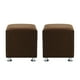 thumbnail image 1 of Set Pouf Cali 1c Felpa 12 Chocolate, 1 of 5