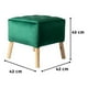 thumbnail image 3 of Pouf Alemania Verde Botella Felpa 42x42x43 cm, 3 of 3