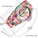 thumbnail image 4 of Reloj de madera Dentily de 51 mm con esfera hueca y colorida, correa de 25,5 cm, 4 of 6