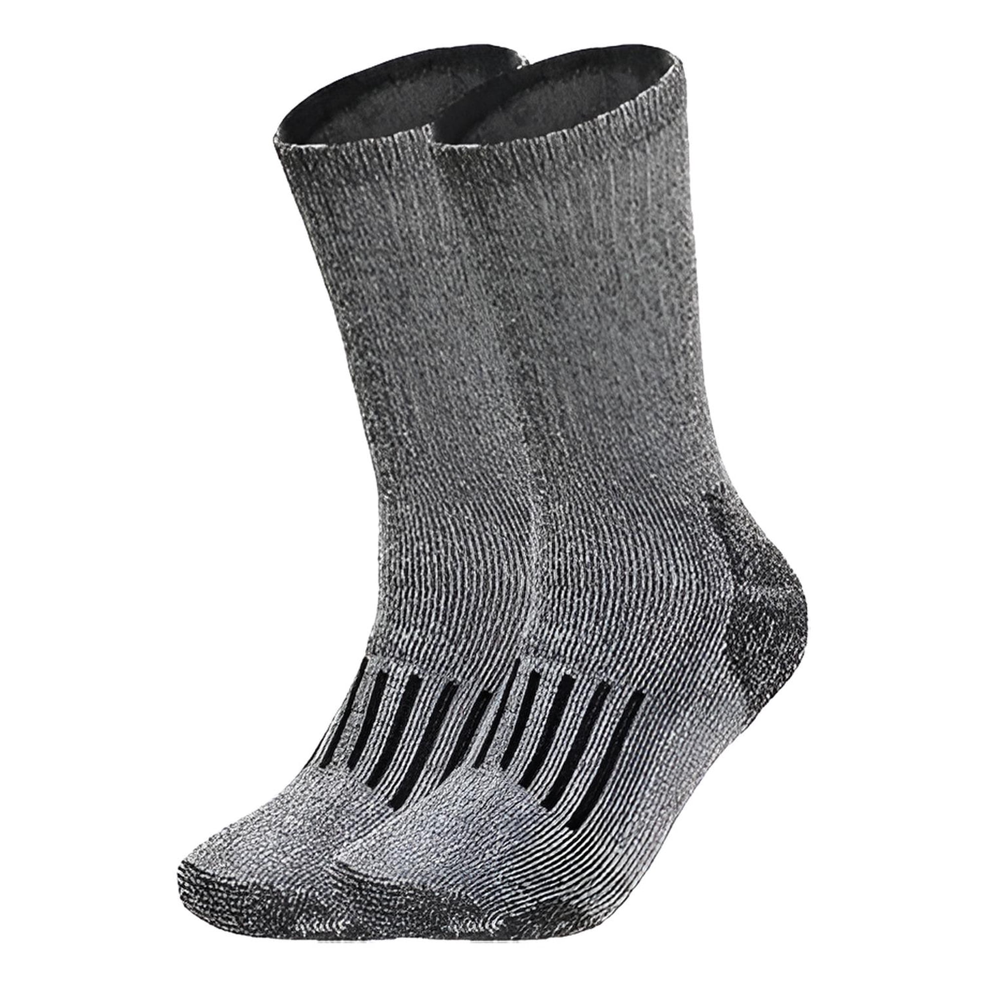 Genérica - Calcetas 80% Lana Oveja Merino Hombre Mujer Frío Invierno Gris M