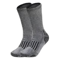 Genérica - Calcetas 80% Lana Oveja Merino Hombre Mujer Frío Invierno Gris Mujer (36-39 Eur)