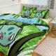 thumbnail image 1 of Bulb_asaur Print Bedding Set Pattern Duvet Cove Set 3 Pieces 1 Quilt Cover And 2 Pillowcases for Women Men Teens, 1 of 5
