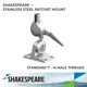 thumbnail image 2 of Trinquete Shakespeare 5187 de acero inoxidable plateado, 2 of 6