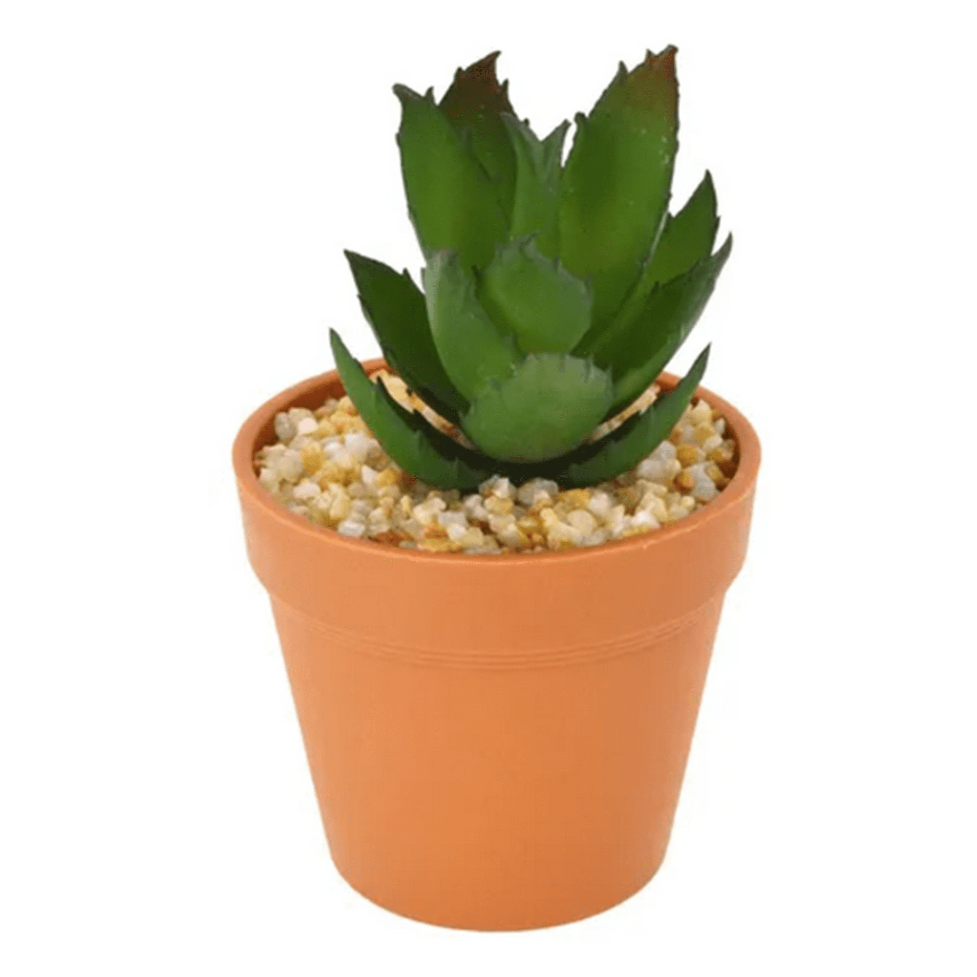 Genérico - Mini Planta Artificial Macetero Plástico 12 Cm