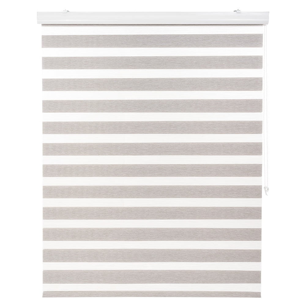 Chantilly - Cortina Duo Con Cenefa Premium 90x240cm Color Gris Plata