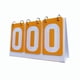 thumbnail image 5 of Flip Scoreboard Tabla Portátil Score Flipper Para Bádminton Voleibol Fútbol Amarillo, 5 of 5