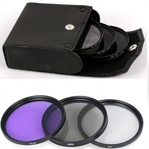 Genérico - Kit Filtros Uv, Polarizador Y Fluorescente De 72Mm + Parasol Pétalo