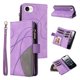 thumbnail image 1 of YEYKX para iPhone 17e / 16e Funda Tipo Billetera con Bolsillo con Cierre de Zíper para 9 Tarjetas, Cierre Magnético Funda Tipo Folio Premium de Cuero PU con Correa de Muñeca para iPhone 17e / 16e, 1 of 8