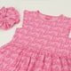 thumbnail image 3 of Vestido Sin Manga y Collet Niña Rosado Full Print Barbie, 3 of 5