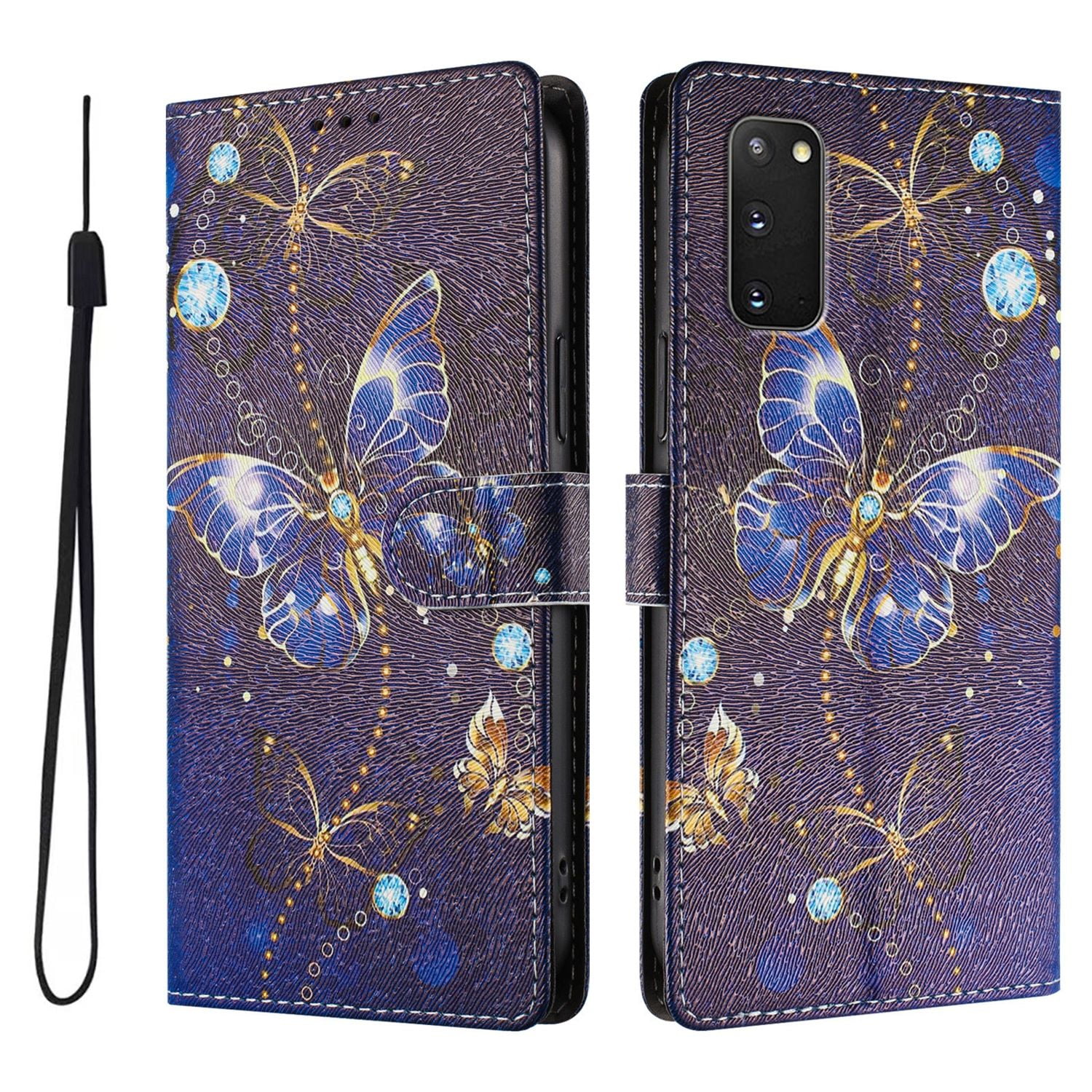 Foxdock Funda Tipo Cartera Para Samsung Galaxy S20 Con Soporte Y Correa – Diseño De Patrones Lindos