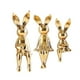 thumbnail image 2 of 3 Uds Estatuas De La Familia De Conejos Figuritas Animal Figura Dormitorio Conejo Escultura Aureate, 2 of 2