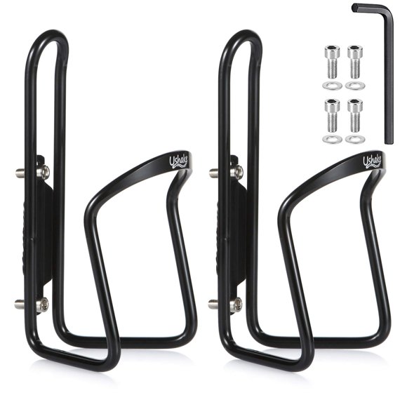 Portabidones para botellas de agua USHAKE Basic MTB de aleación de aluminio (paquete de 2)