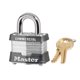 thumbnail image 1 of Padlock Master Lock de acero laminado con doble cierre, paquete de 6, 1 of 2