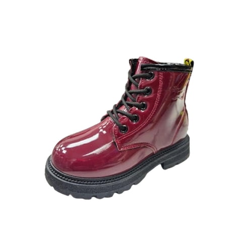 Vinnys Outlet - Bota Charol Niña Burdeo