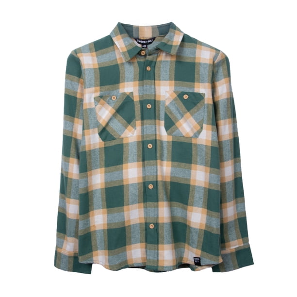Camisa Niño Manga Larga Cuadrille Verde