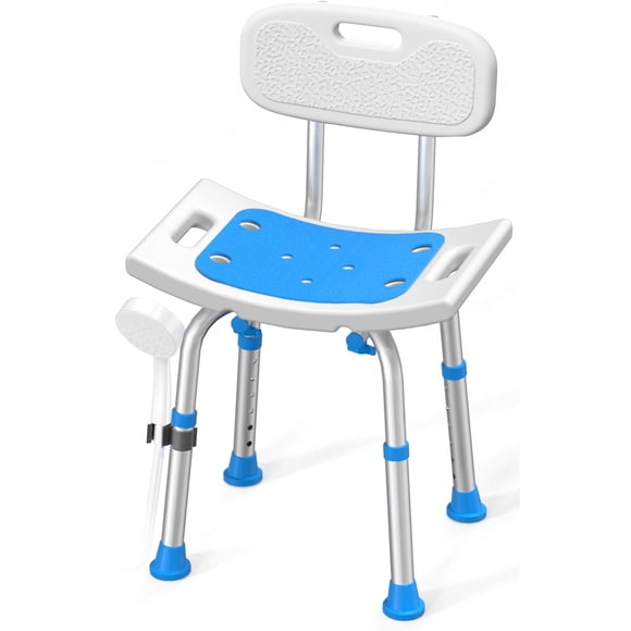 Silla de ducha HOMLAND Inside Shower con respaldo extraíble, 180 kg