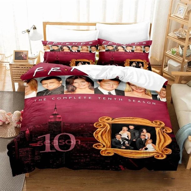 Friends Tv Show Comedy Style Bedding Set Boys Girls Twin Queen Size Duvet Cover Pillowcase Bed Kids Adult Home TextileextileBed Sheets