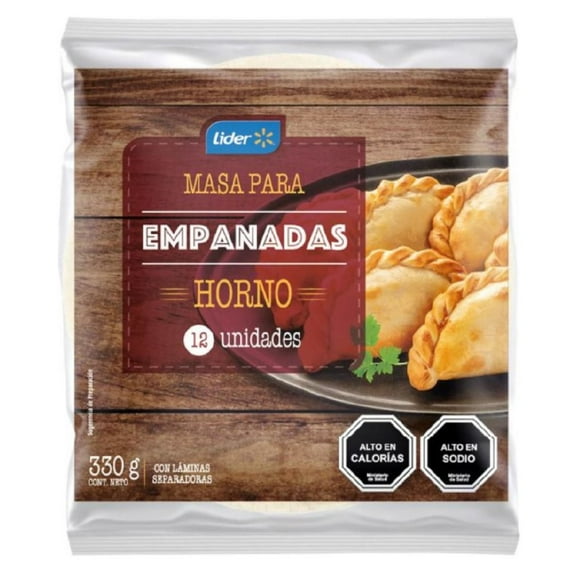Masa Para Empanadas Horno 12 Un, 330 g