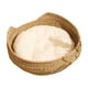 thumbnail image 3 of Cesta Para Cama De Gato, Suministros Para Mascotas, Alfombrilla Para Rascar Gatos De Interior, Gatito, Cachorro, Color Caqui, 34cm, 3 of 5
