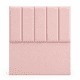 thumbnail image 2 of Respaldo de cama 1.5 plaza tubular felpa Rosa Claro, 2 of 2