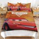 thumbnail image 4 of Cars Lightning McQueen Boys 3 Piece Bedding with 1 Flat Sheet And 2 Pillowcases Twin Bed Sheets, 4 of 5