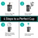thumbnail image 4 of Cafetera French Press Coffee Gator de 1 litro con tarro de viaje, color negro, 4 of 7