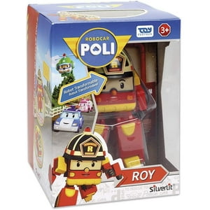 Robocar Poli - Roy Royocar Poly Transformante Robots, 4 Figura De Juguete D