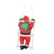thumbnail image 3 of Adorno Colgante De Papá Noel Trepando Por Una Escalera De Cuerda Para Pared De Casa De Campo, 25 Cm, Papá Noel Individual, 3 of 5