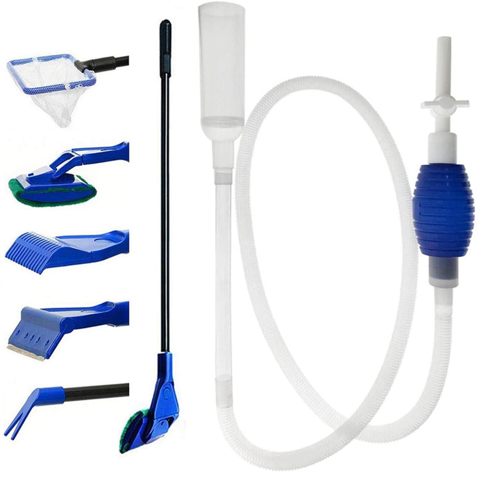 Kit De Limpieza Para Acuario De Peces, Cepillo De Vidrio, Redes De Pesca, Limpiador De Tanque De Peces