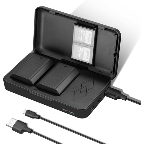 Cargador Y Estuche Con 2 Baterías Neewer Np-Fz100