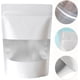 thumbnail image 3 of Paquete de 50 bolsas de Mylar con olor a olor, de 5 x 7 pulgadas, resellables, para almacenar alimentos, con ventana transparente, bolsas de aluminio con base para dulces y refrigerios (ventana blanca, 3 of 6