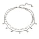 thumbnail image 3 of Collar Fiocias Choker Doble de Lentejuelas y Dijes Plata, 3 of 5