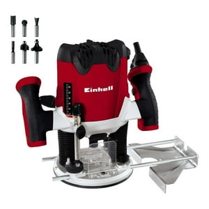 Fresadora Einhell Te-Ro 55 Kit + Set Fresas Rojo