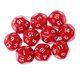 thumbnail image 3 of 10 Piezas 16 Caras D16 14 Mm Acrílico Opaco Dados Para Juego De Rol RPG Rojo, 3 of 5