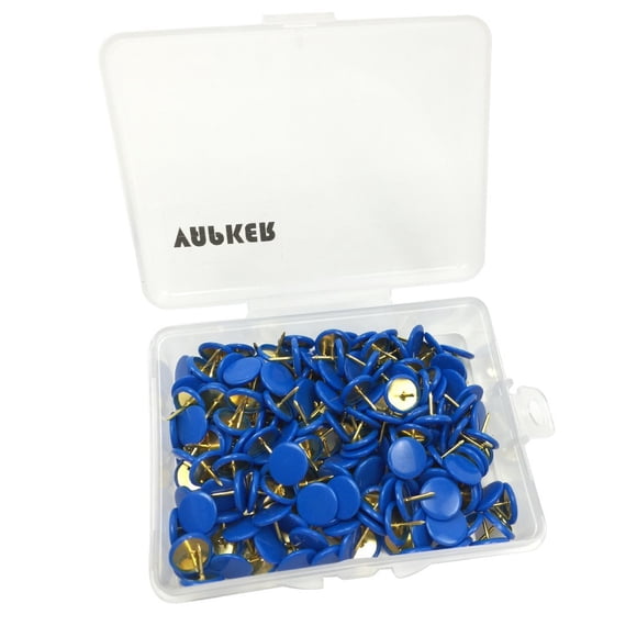 Chinchetas VAPKER 200 PCS Cabeza Redonda de Plástico Azul