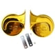 thumbnail image 1 of Trompetas Genéricas Para Coche, Tonos Altos Y Bajos, Compactas, Para Motor, Camión, Motocicleta, Chapadas En Oro, 1 of 4