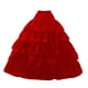 thumbnail image 5 of Enagua De Boda Con Cintura Elástica, Enaguas Para Fiesta, Color Rojo, 4 Aros, 5 of 5