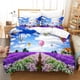 thumbnail image 1 of Lavender Bedding Set Purple Duvet Cover Beautiful Landscape Polyester Pillowcases Quilt Cover Gift Home Decor, 1 of 5