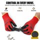 thumbnail image 3 of Guantes de trabajo DULFINE XXL, 60 pares, recubrimiento de PU rojo, 3 of 7