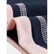 thumbnail image 5 of INSPIRE CHIC Camisón de Manga Corta para Mujer, Vestido de Dormir de Mezcla de Algodón Suave con Ribete en Contraste y Cuello en V para Primavera Verano XS Azul Marino, 5 of 6