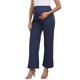 thumbnail image 1 of INSPIRE CHIC Pantalones de Trabajo de Maternidad Sobre el Vientre Pantalones de Embarazo - Alta Elasticidad, Pierna Ancha Suelta, Casual de Negocios M Azul Profundo, 1 of 6