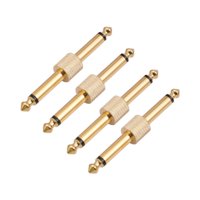 Magideal - Efectos De Guitarra De 6.35 Mm Pedal Pedal Pedal De Guitarra Conexión De Conexión Del Adaptador Masculino Enchufe Para El Bajo De La Guitarra En Casa