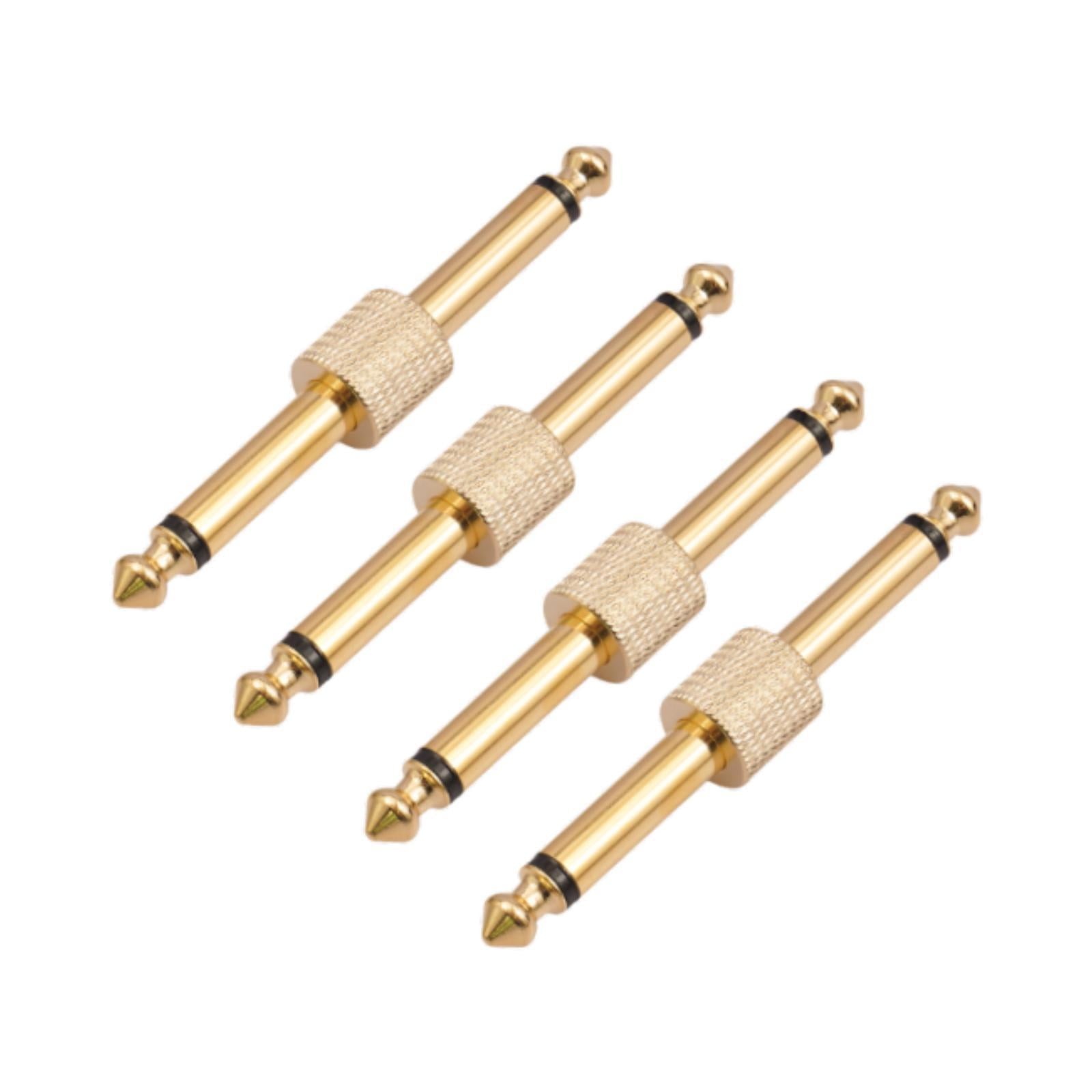 Magideal - Efectos De Guitarra De 6.35 Mm Pedal Pedal Pedal De Guitarra Conexión De Conexión Del Adaptador Masculino Enchufe Para El Bajo De La Guitarra En Casa